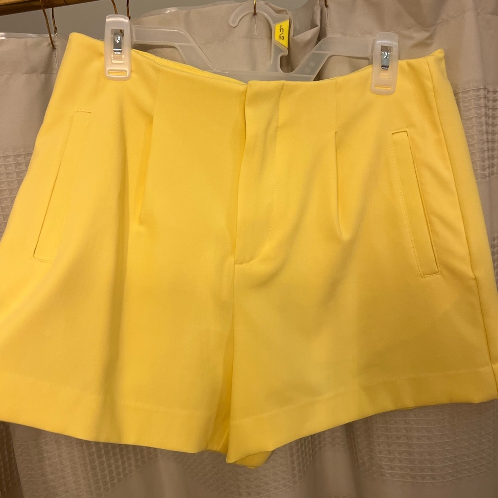 a new day High Waist Yellow Shorts